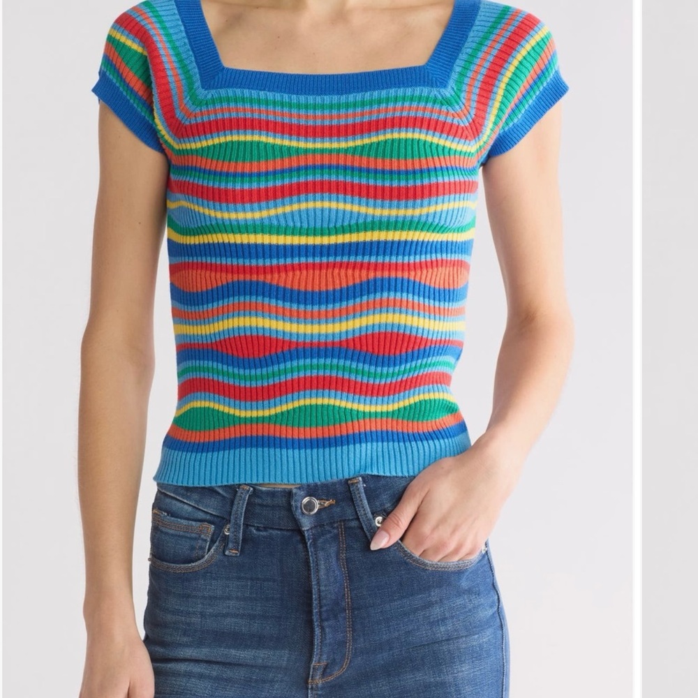 MOTHER MOTHER
The Squared Stripe Top